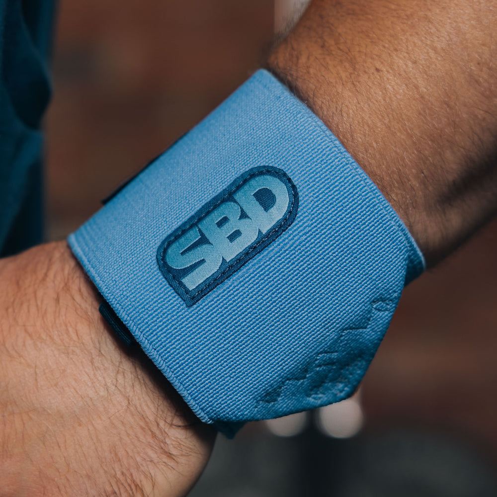 Blue SBD Wrist Wraps