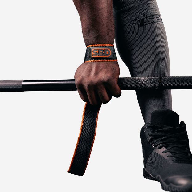 Grey/Orange Lifting strap