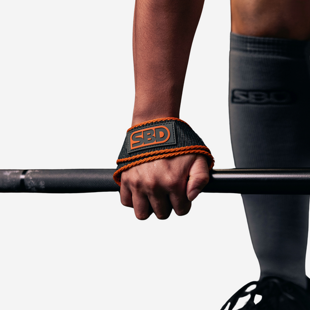 Grey/Orange Lifting strap