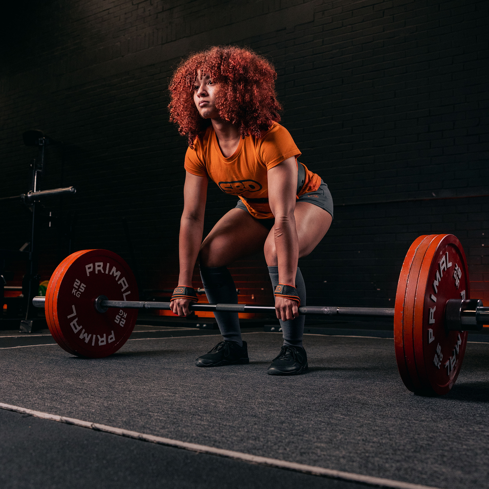 Grey/Orange Lifting strap