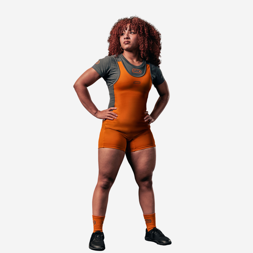 Orange Weightlifting Singlet