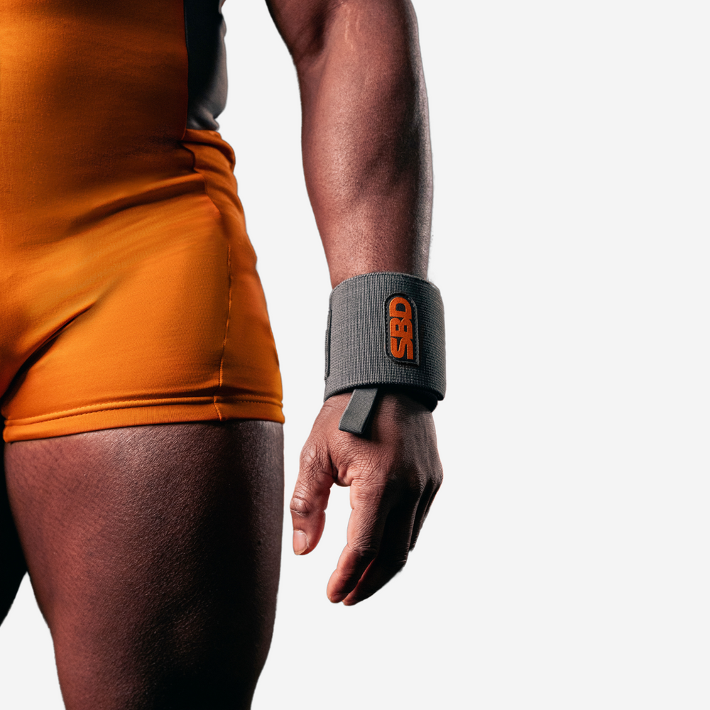 Grey/Orange Wrist Wrap